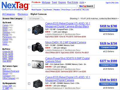 Nextag catalog after